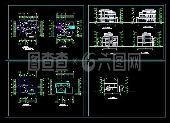 一套经典小别墅建筑室内外装修设计